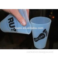 mass production printed big foot print transpare silicone cup cover